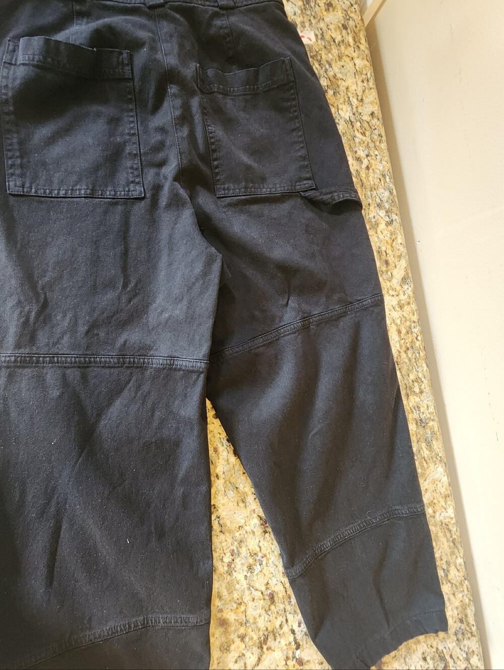 A.L.C. Black Cotton Cargo Pants with Patch Pockets